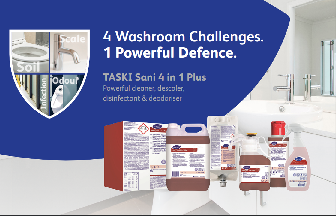 Sani all in 1 Washroom products